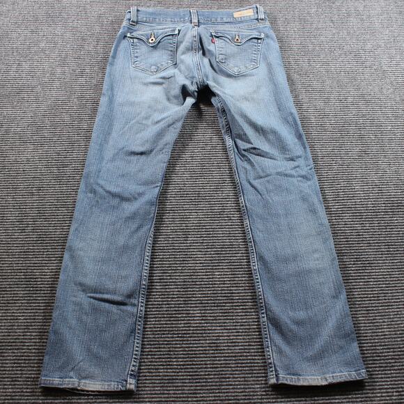 Levi's 542 Jeans Women's 12 Light Wash Straight Pencil Flap Pockets Stretch - Picture 2 of 9